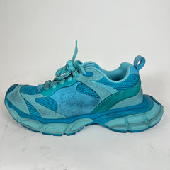 Balenciaga Blue Suede Distressed 3XL Sneaker Size 44