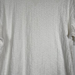 Dior White Oblique Towel Tee Size S