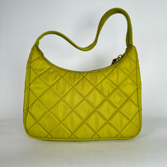Prada Green Tessuto Impunture Hobo Bag