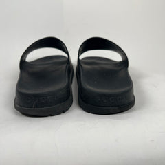 Gucci Black Classic Stripe Logo Slides Size GG 11