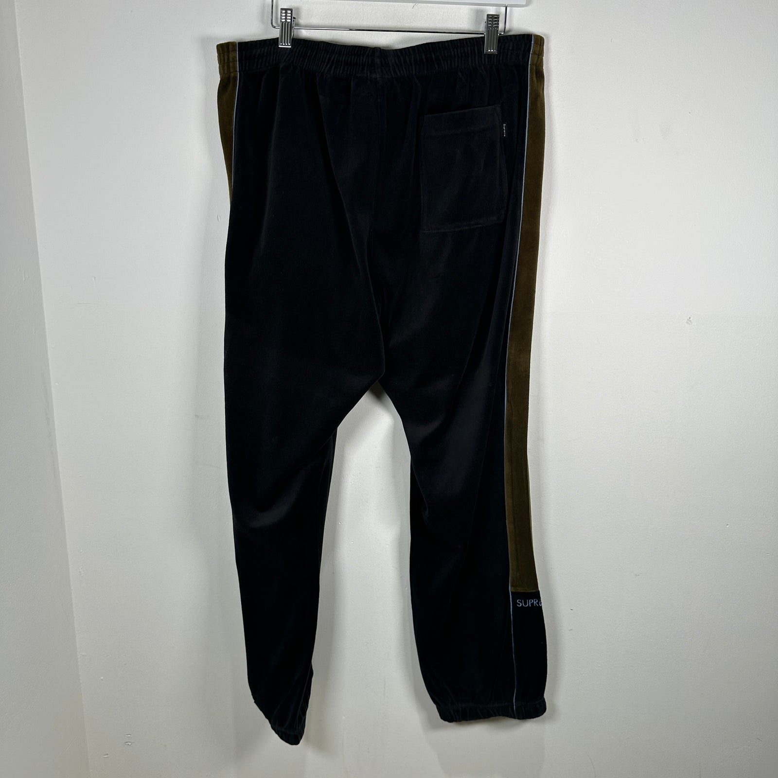 Supreme Color Block Velour Sweatpants Size L