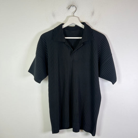 Issey Miyake Homme Plisse Pleated Basic Polo