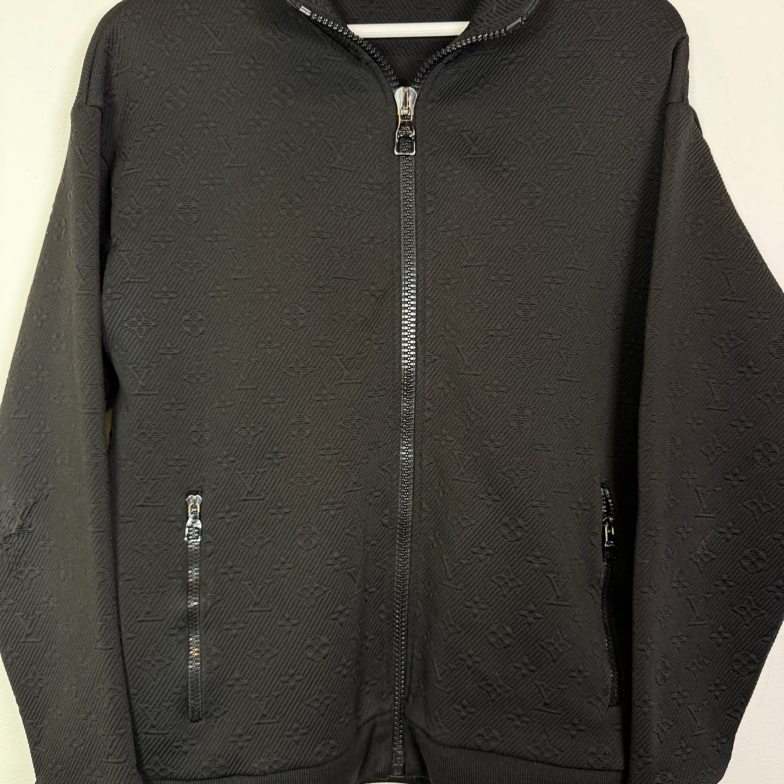Louis Vuitton Monogram Embossed Zip-Up Jacket