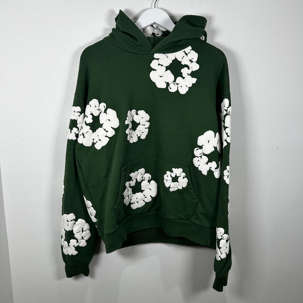 Denim Tears Green Wreath Hoodie Size XL