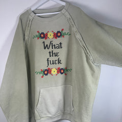Maison Margiela 'What The Fuck' Reversible Crewneck Size 52