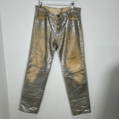 Maison Margiela Silver Painted Denim Size 34