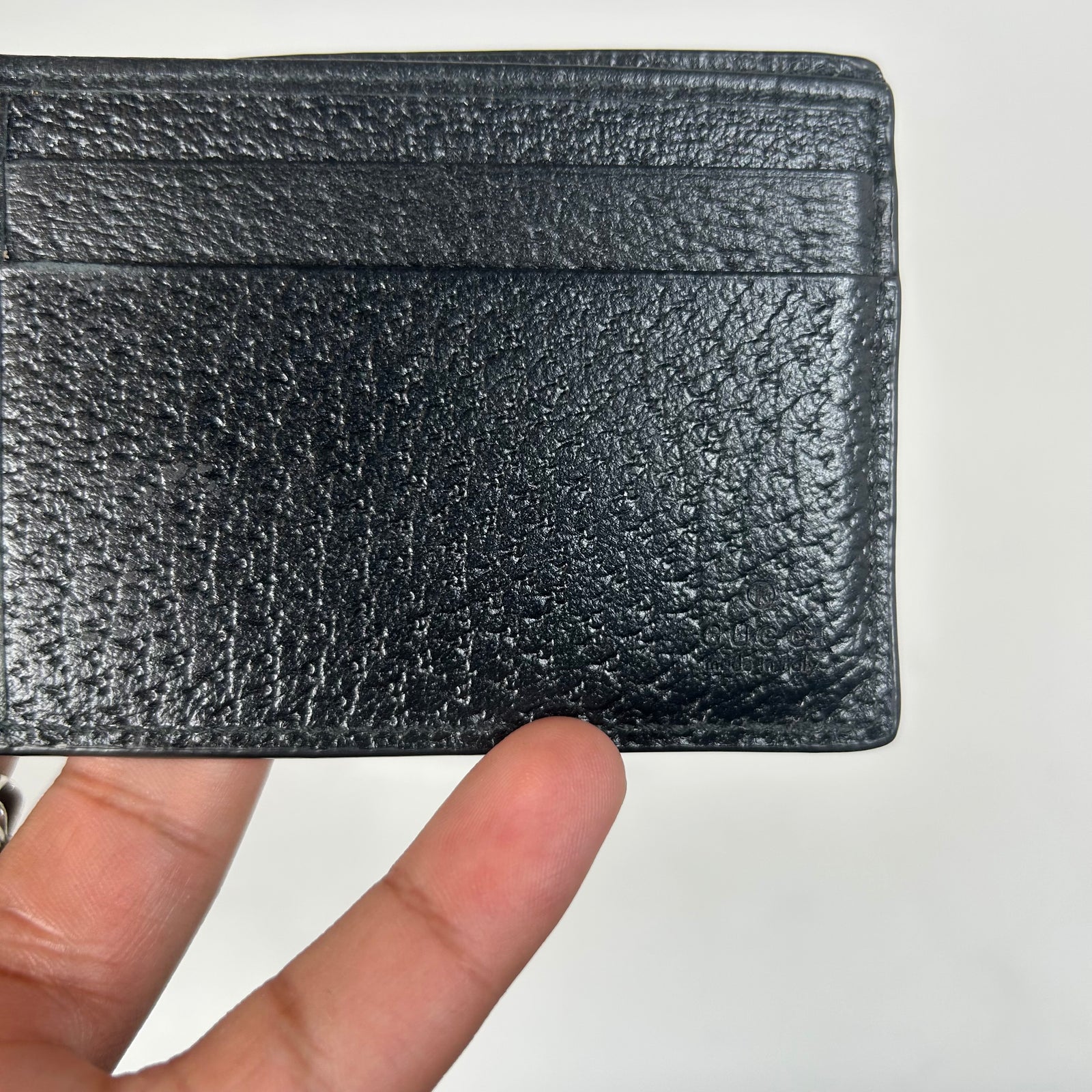 Gucci Black GG Marmont Leather Wallet