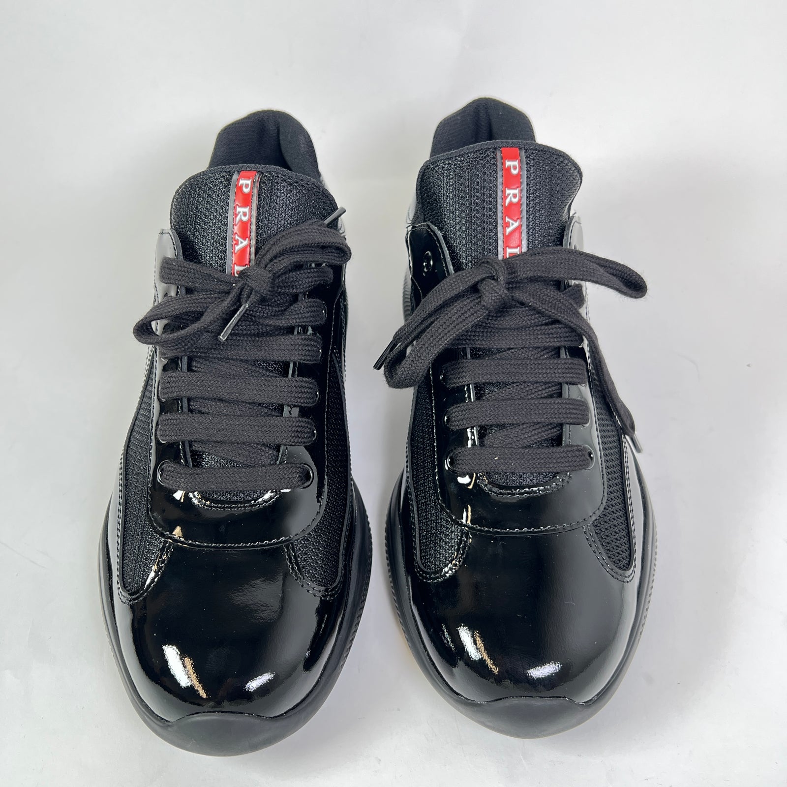 Prada Black Patent Leather America Cups