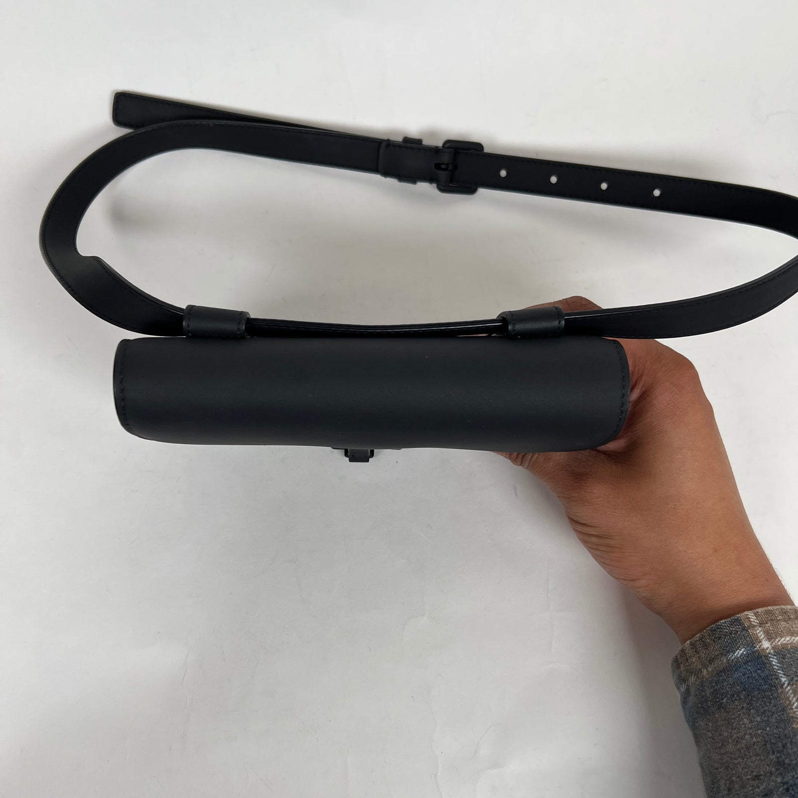 Dior Black Ultra Matte Calfskin Saddle Belt Bag