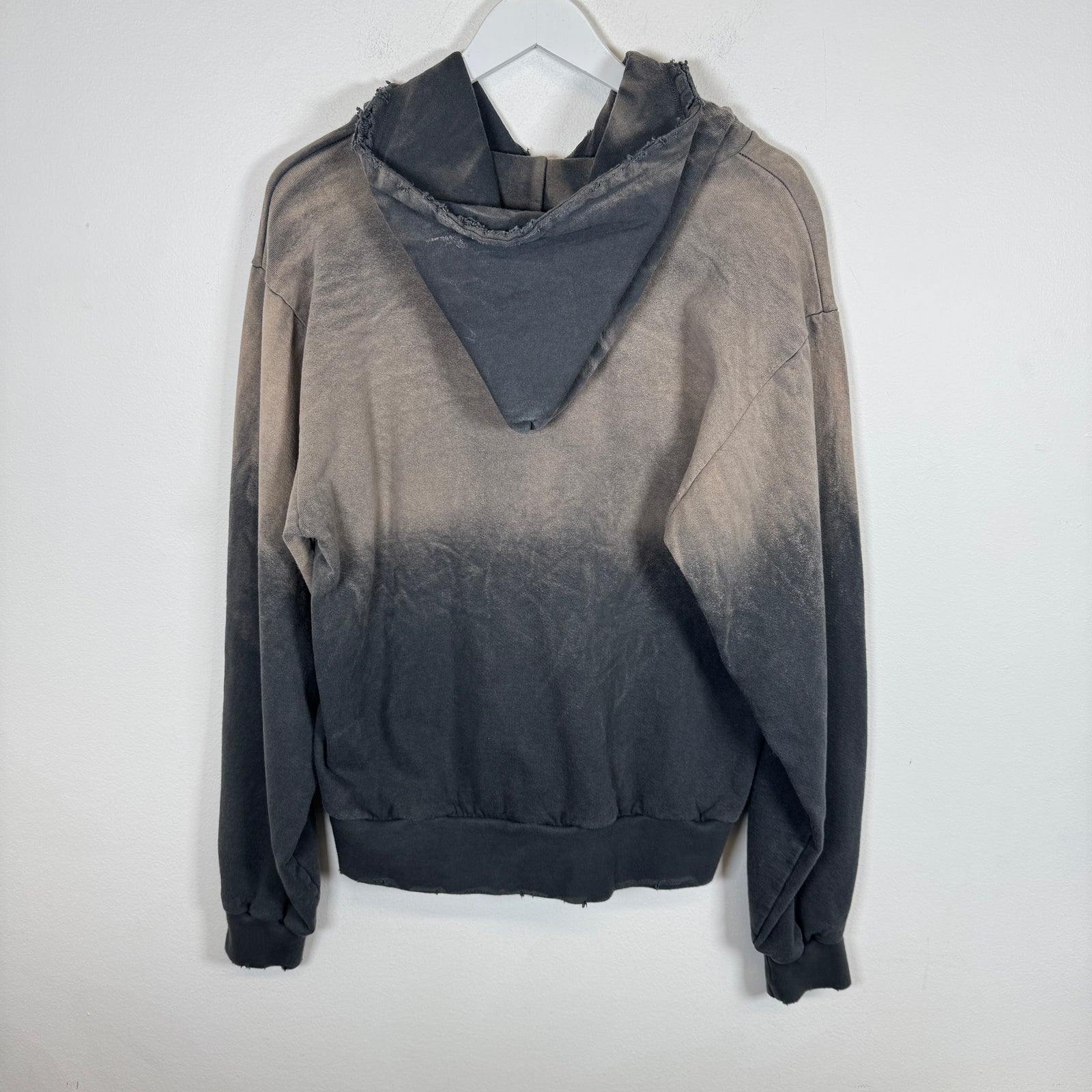 Vertabrae Grey Patch Hoodie Size M