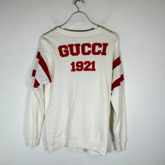 Gucci White 'Music Is Mine Seats Reclined' Sweatshirt Size S