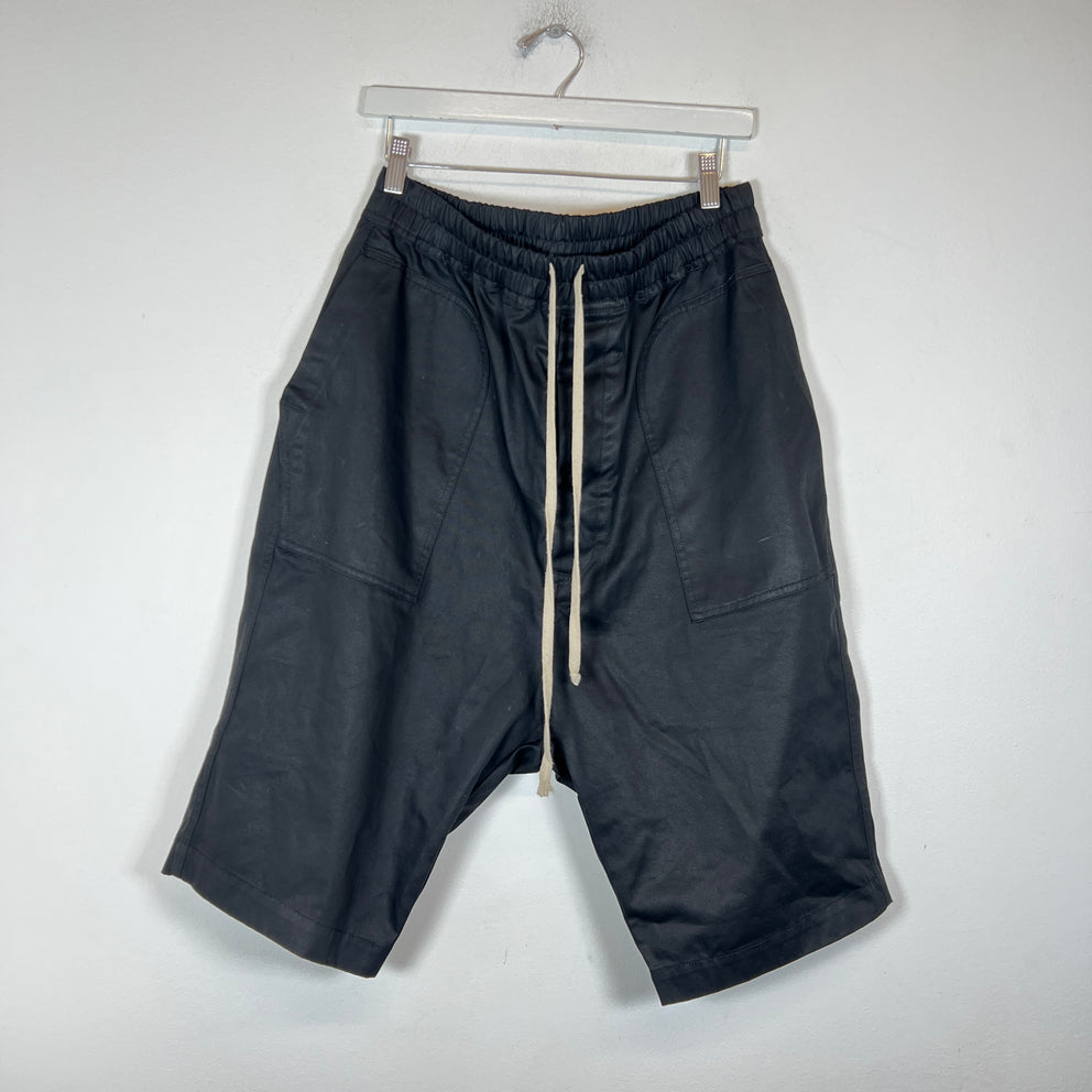 Rick Owens DRKSHDW Black Bela Pod Shorts Size M