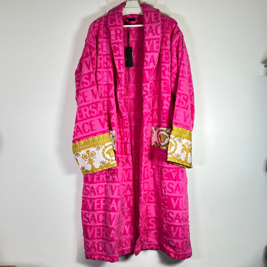 Versace Pink Baroque Bathrobe