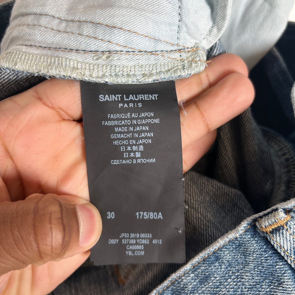 Saint Laurent D02 Light Blue Wash D02 Jeans Size 30