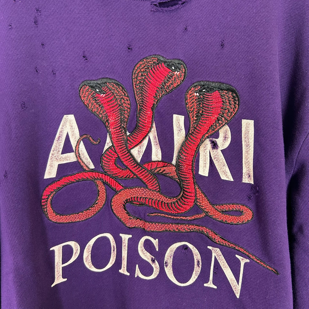 Amiri FW18 Poison Distressed Crewneck