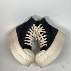 Rick Owens Drkshdw Black/Milk Mega Bumper Sneakers Size 37.5