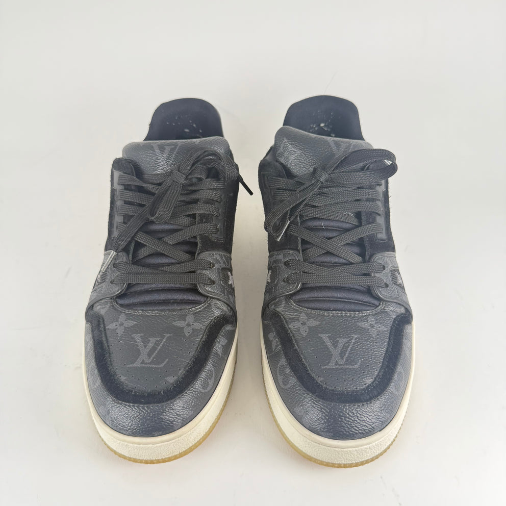 Louis Vuitton Black Monogram Trainer Size LV 8.5