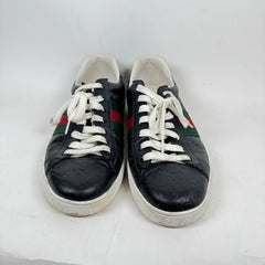 Gucci Black GG Embossed Ace Sneaker Size GG 12