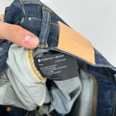 Purple Dark Blue Paint Splatter Jeans Size 32