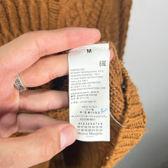 Maison Margiela Cable Knit Brown Sweater Size M