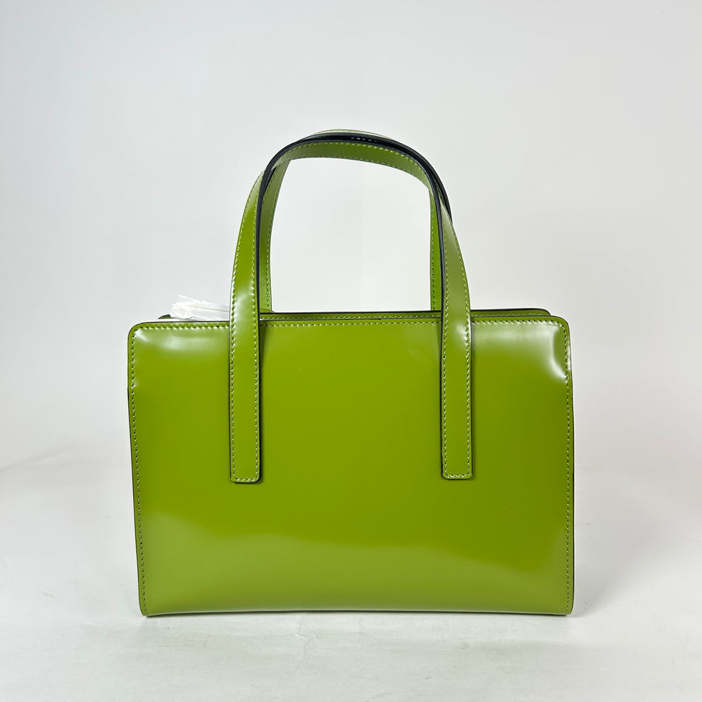 Prada Olive Green Mini Re-Edition 1995 Leather Handbag