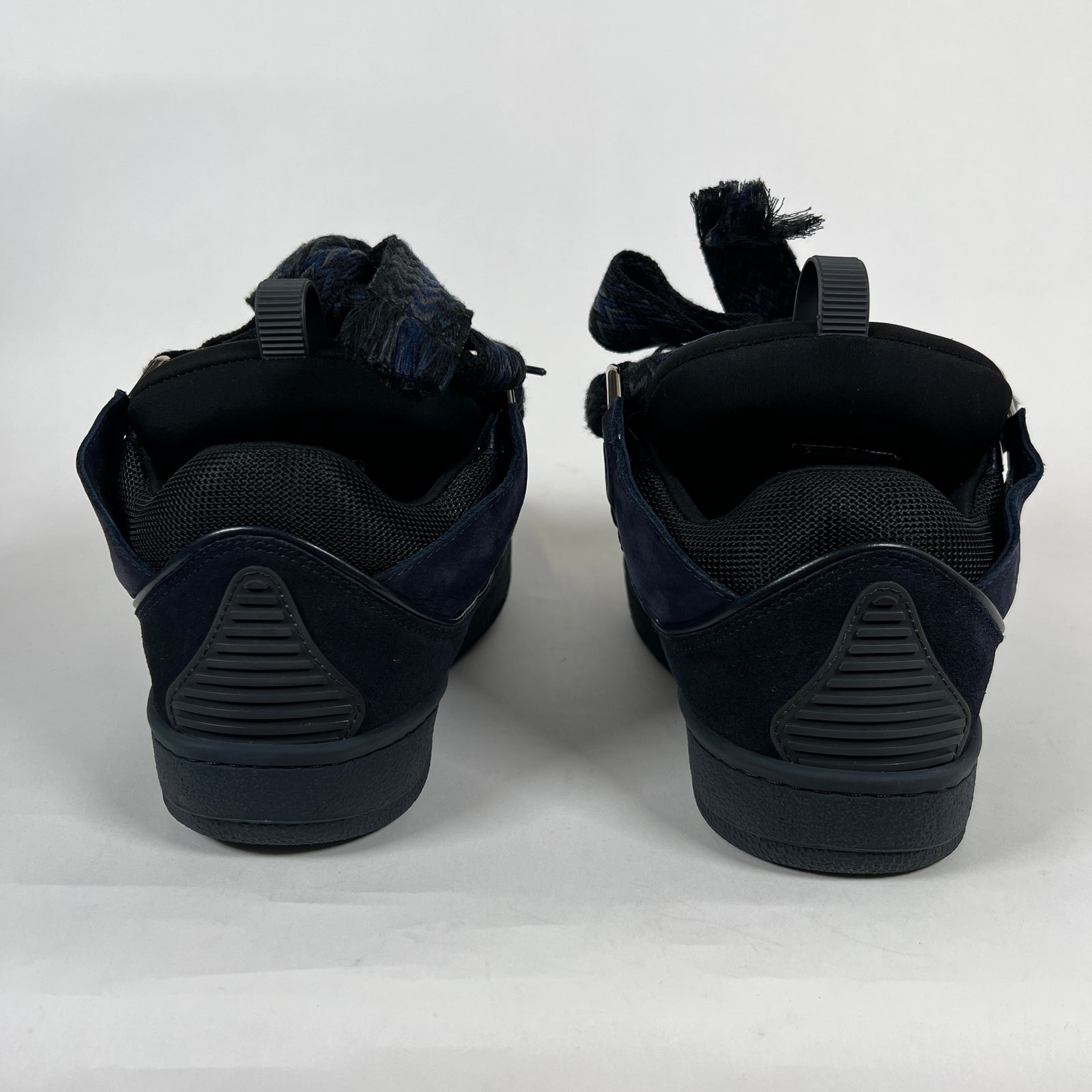 Lanvin Navy Curb Sneakers Sz 40