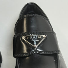 Prada Black Pointy Monolith Loafer Size 37.5
