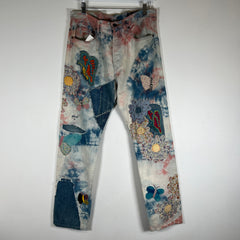Kapital Papillon Boro Patch Tye Dye Pants
