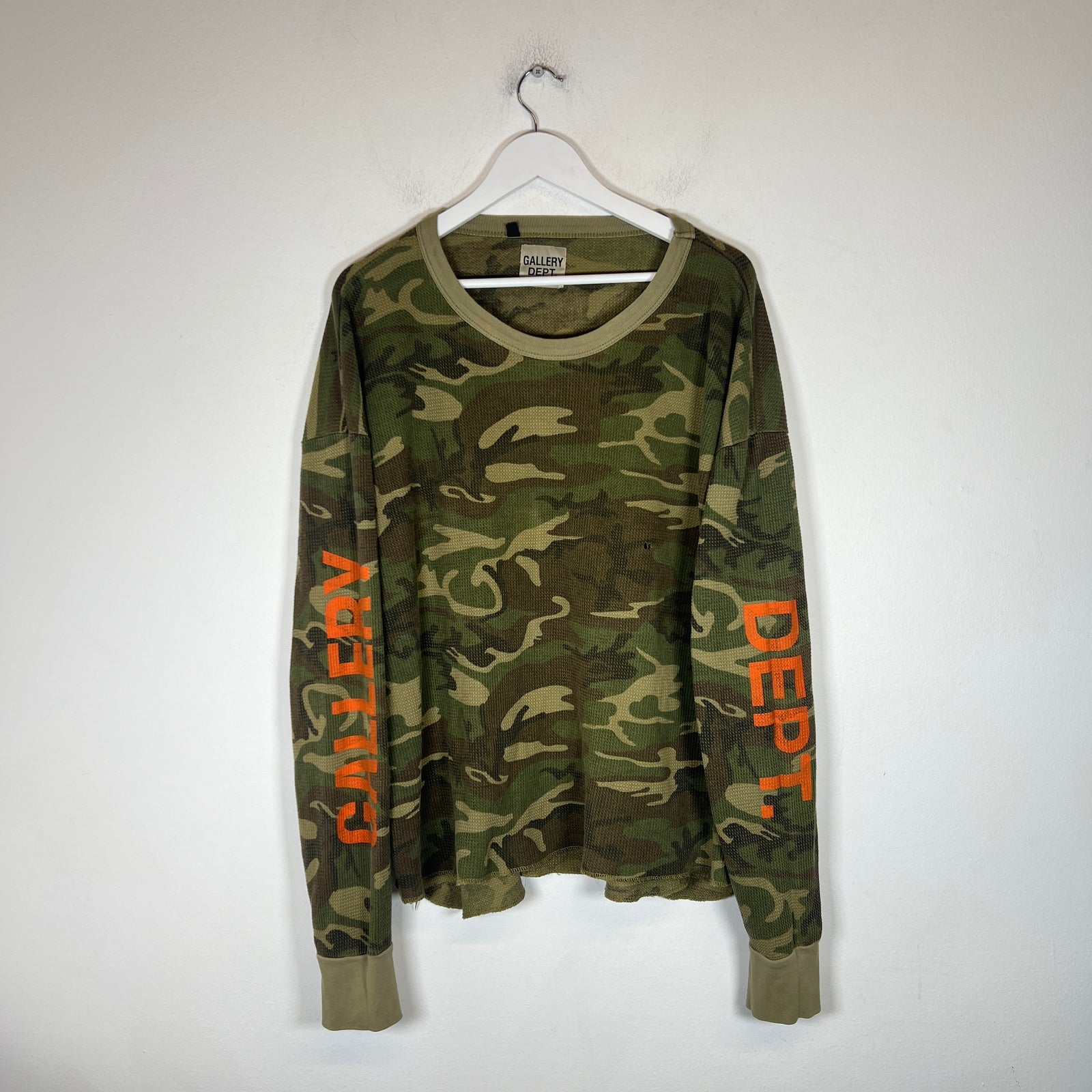 Gallery Dept Camo Thermal Longsleeve Size L