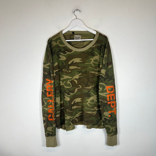 Gallery Dept Camo Thermal Longsleeve Size L