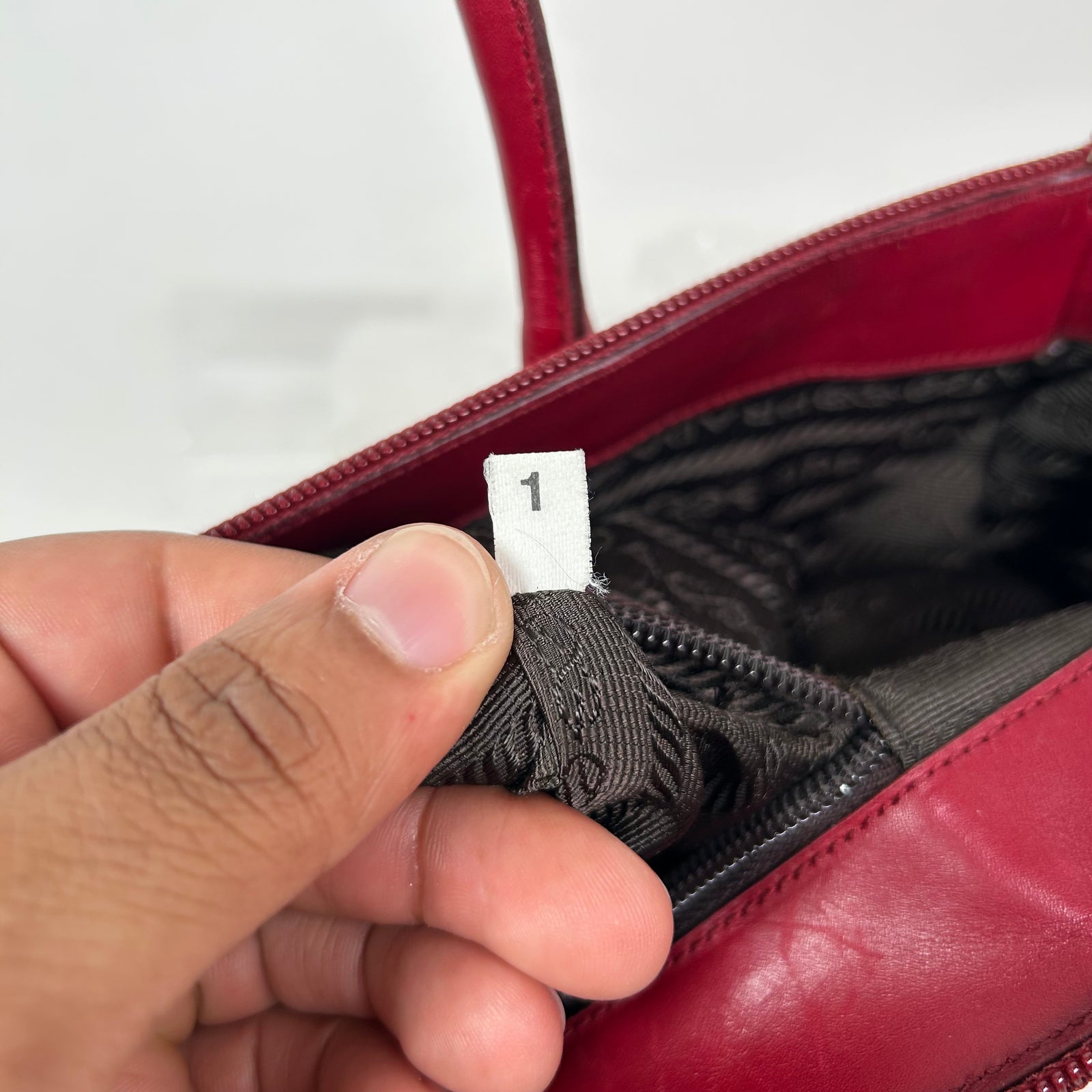 Prada Red Tessuto Nylon Shoulder Bag