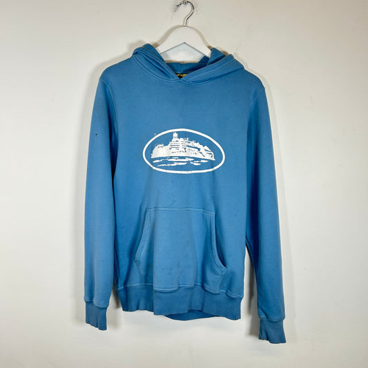 Corteiz Blue Logo Hoodie Size S