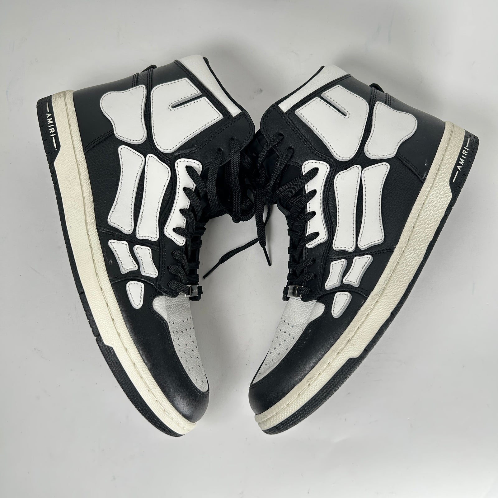 Amiri Skel Court Hi Top Black/White Size 45