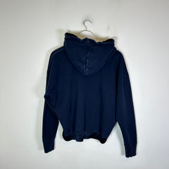 Saint Laurent Navy Logo Tapered Hoodie