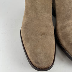 Saint Laurent Tan Jodhpur Suede Boot Size 41