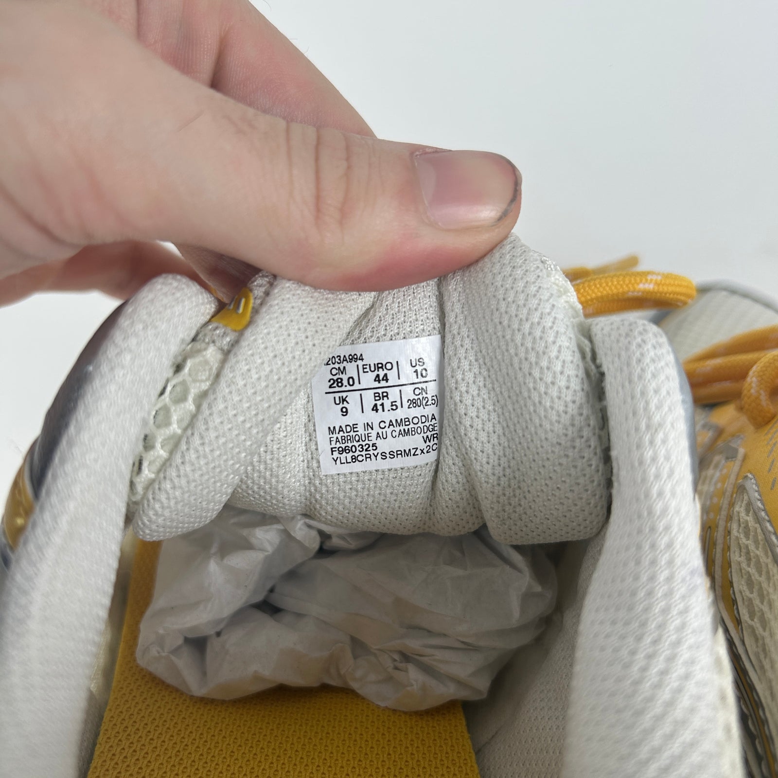 Asics x Kith GT-2160 Cream Solar Power Size 10