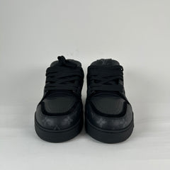 Louis Vuitton Triple Black Monogram Trainers Size 10LV