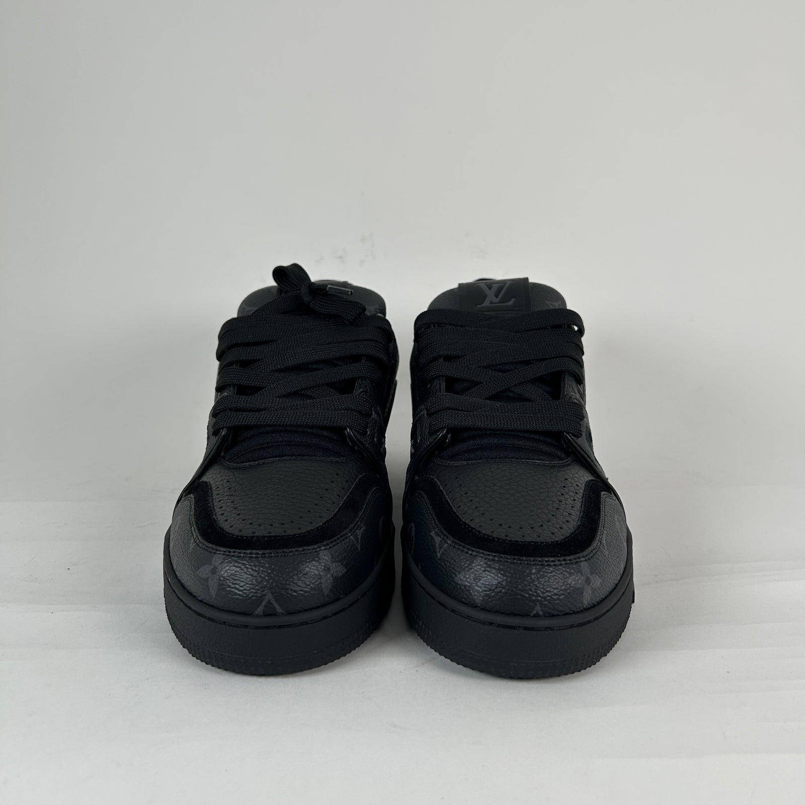 Louis Vuitton Triple Black Monogram Trainers Size 10LV
