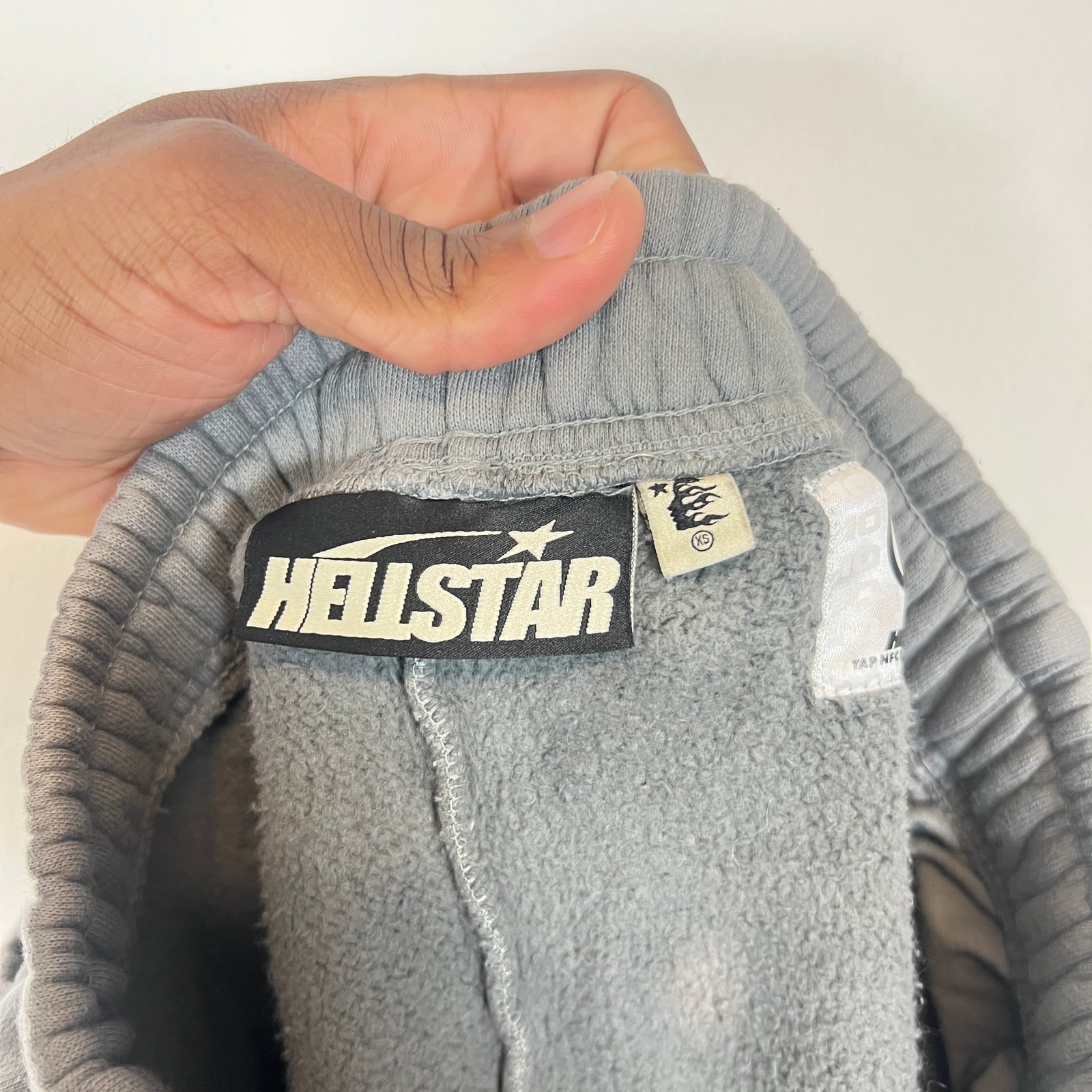 Hellstar Grey/Neon Sport Logo Sweatpants Size XS