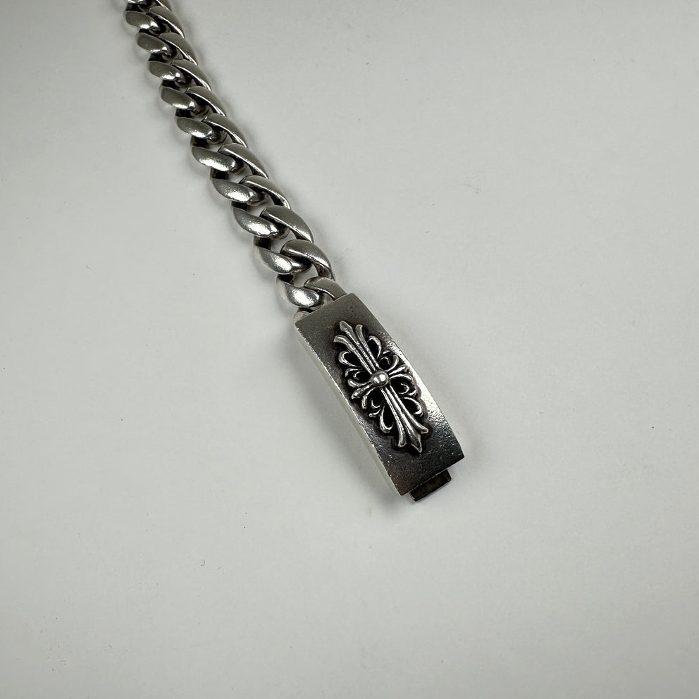 Chrome Hearts Floral Cross ID Bracelet