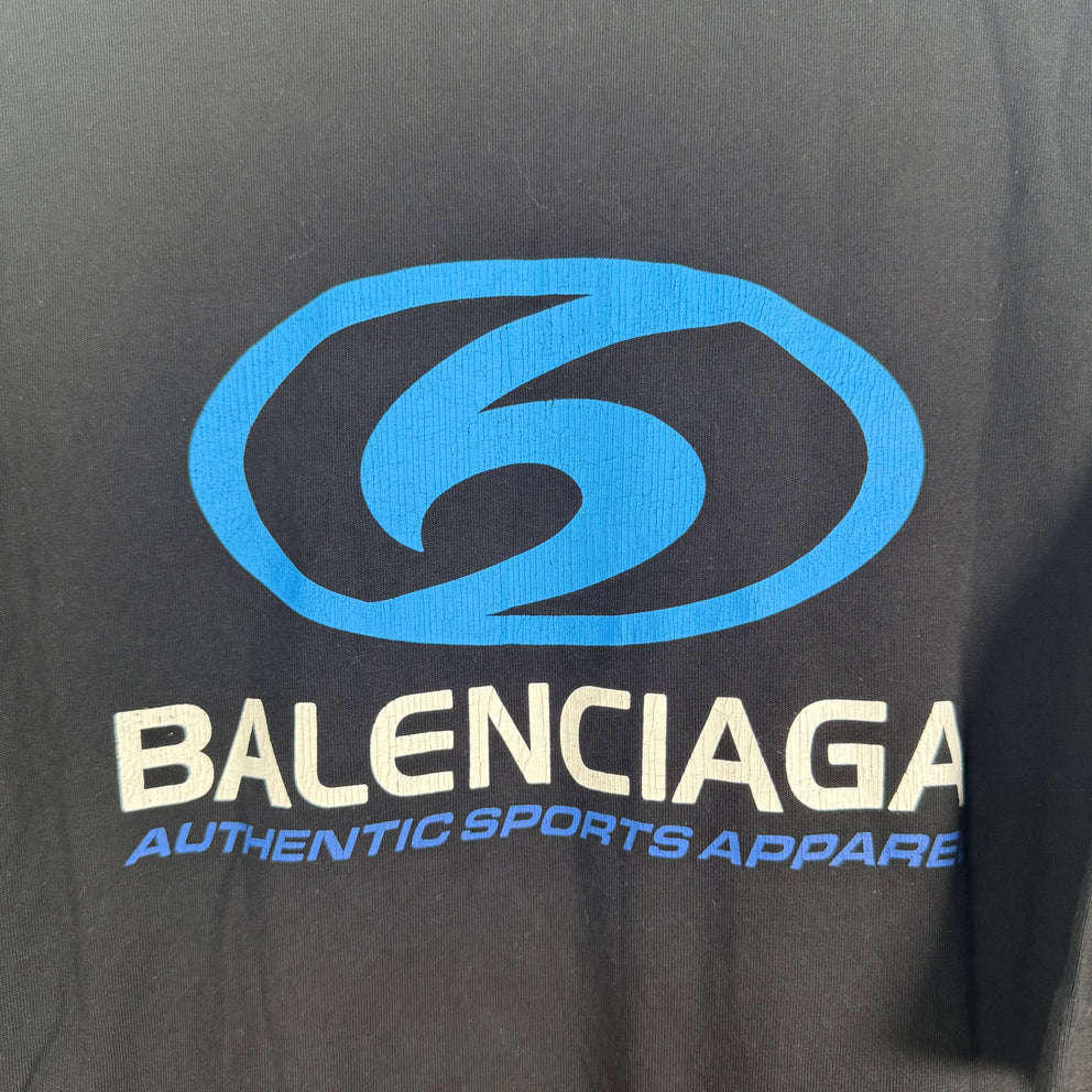 Balenciaga Surf Logo Graphic T-Shirt Size M