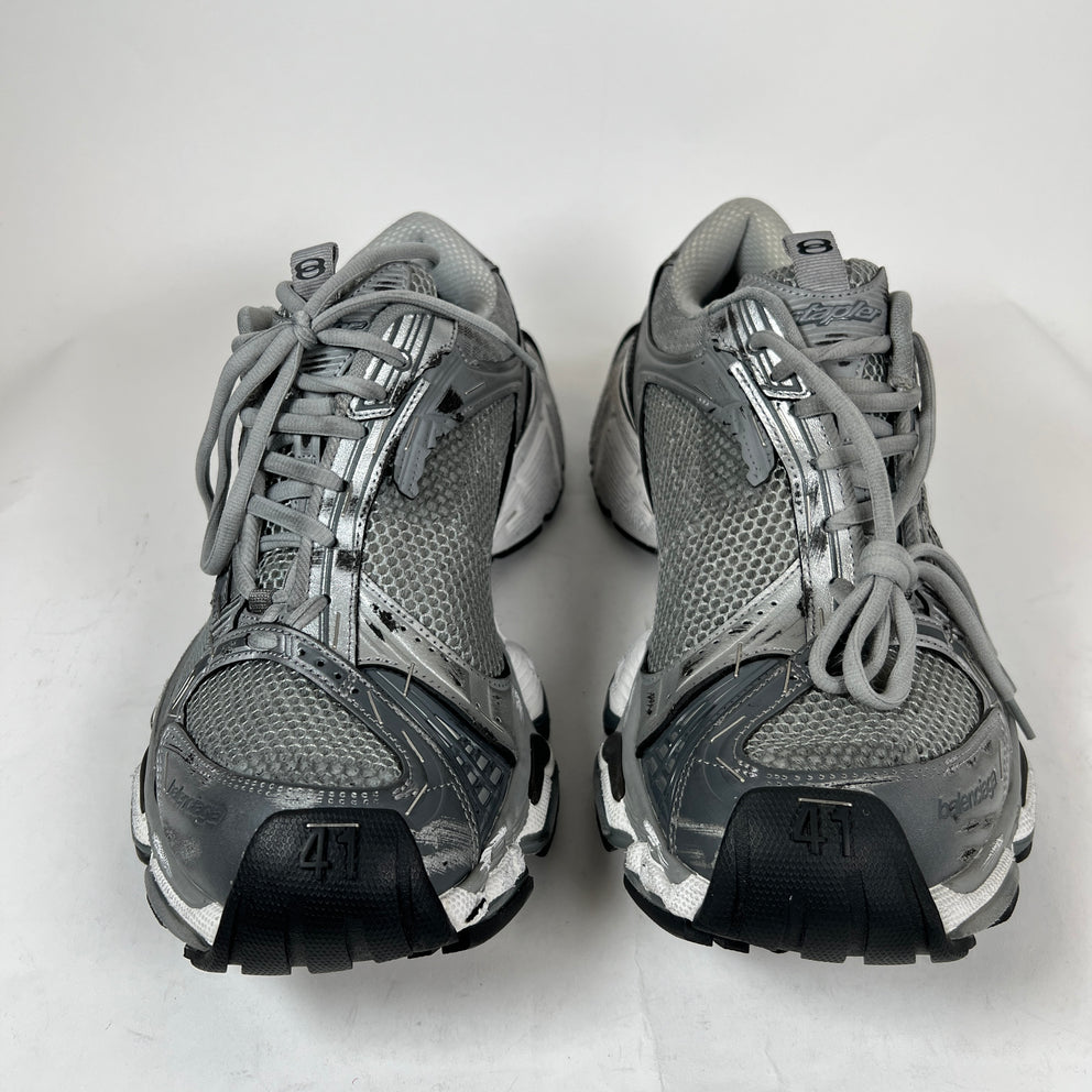 Balenciaga Grey/Silver Stapler Runner Size 41