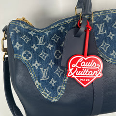Louis Vuitton x Nigo 2022 Monogram Denim Drip Keepall Bandouliere 50