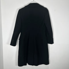 Dolce & Gabanna Black Cheetah Lined Trench Coat Size S
