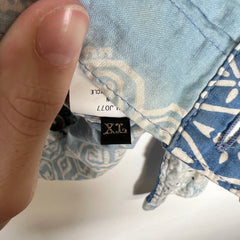Kapital Blue Paisley Patchwork Shirt Size XL