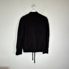 Chanel Brown Silk Textured Jacket Size 38