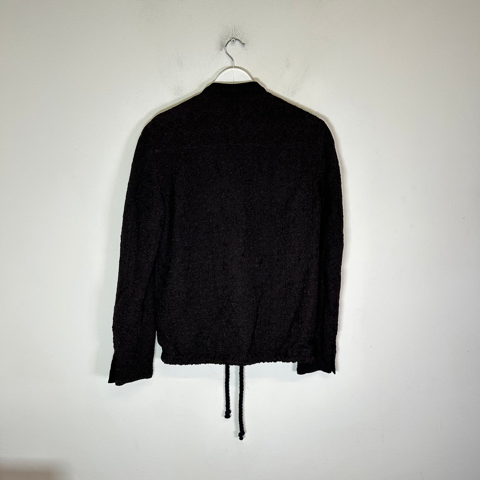 Chanel Brown Silk Textured Jacket Size 38