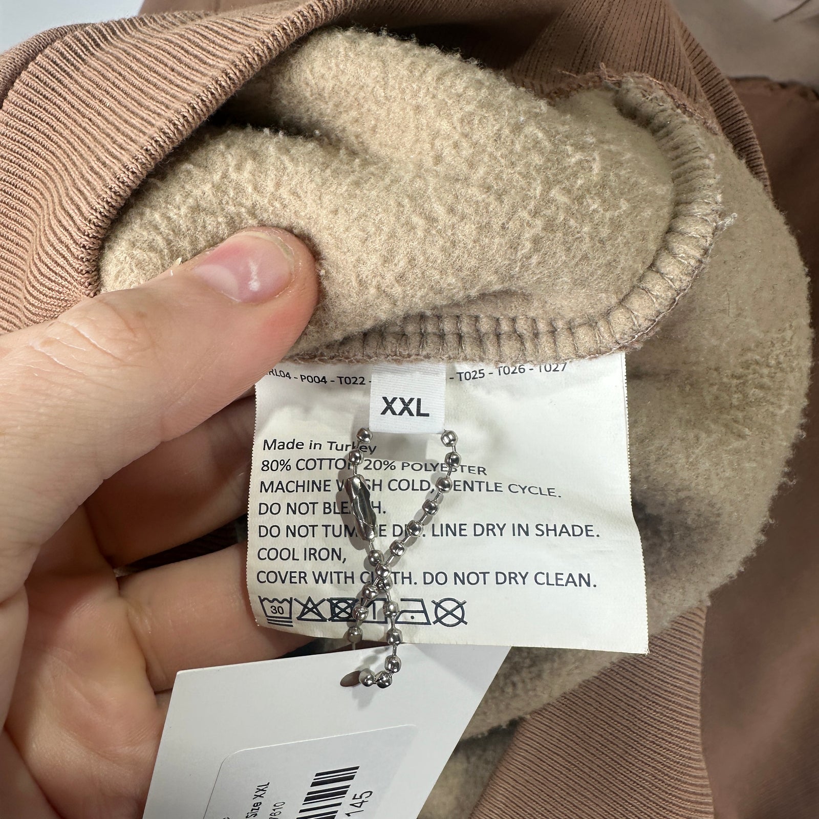 ERL Brown Swirl Hoodie Size XXL