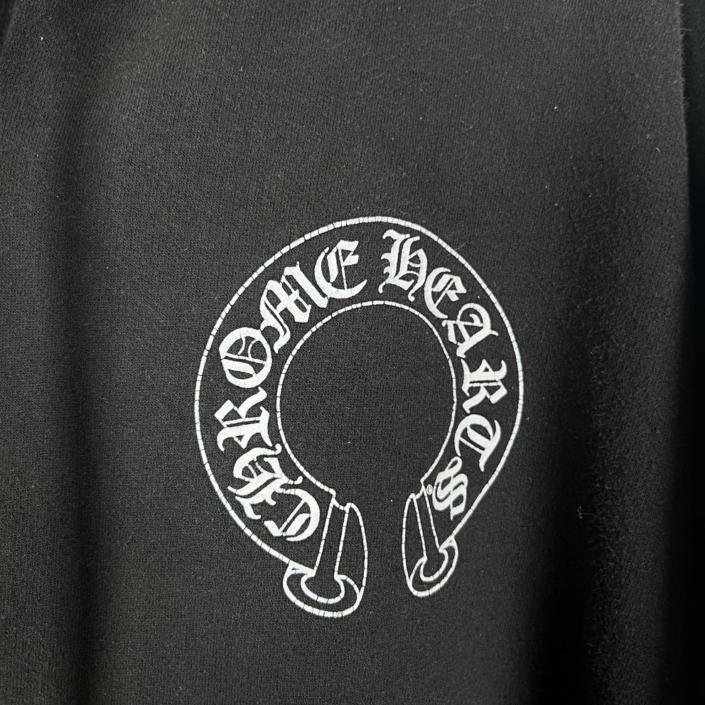 Chrome Hearts Floral Horseshoe Zip-Up Hoodie