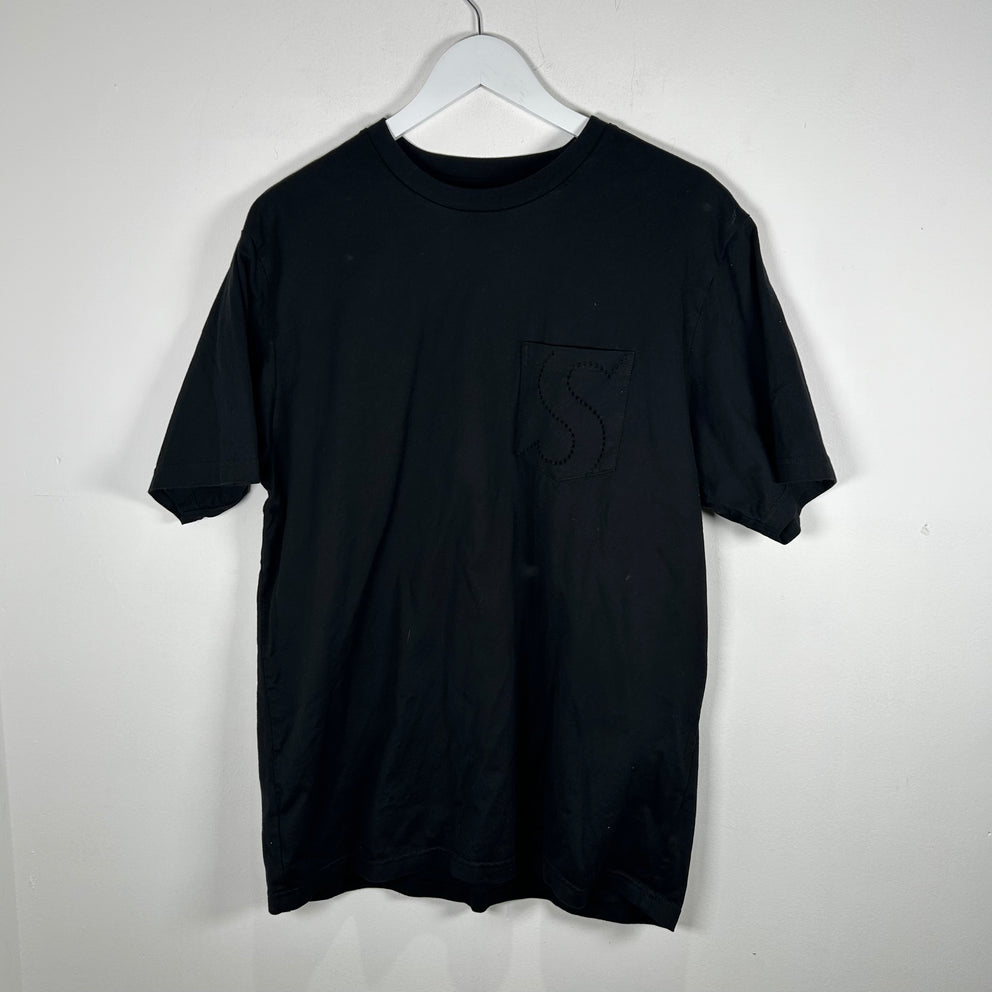 Supreme Laser Cut Motion Black T-Shirt Size L